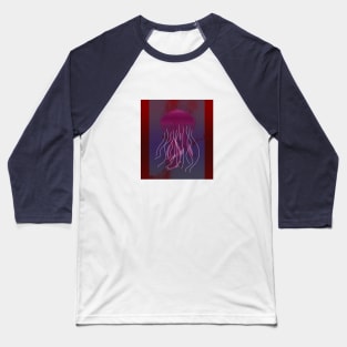 Purple Jellyfish Baseball T-Shirt